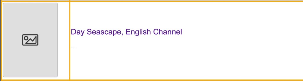 The composition includes a rocky shore with palm trees.